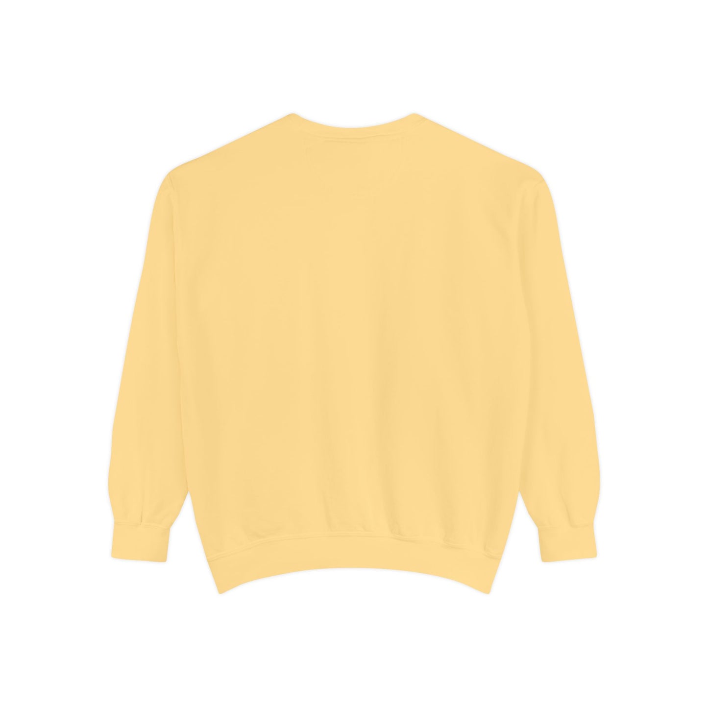 Yellow sweater on a white background