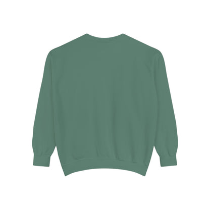 Green sweatshirt on a white background